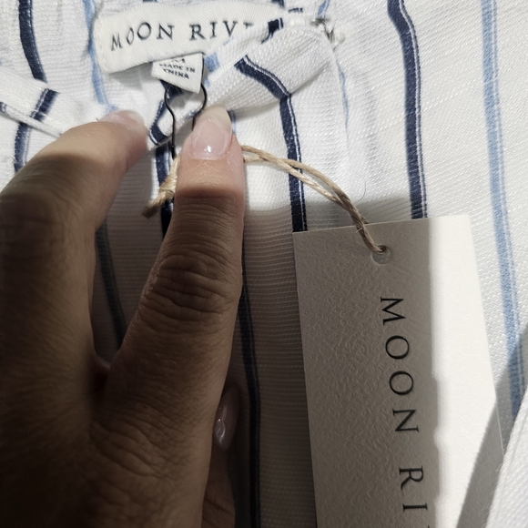 Moon River - Anthropologie NWT Medium Striped Pants - Waist 28 - Inseam 26 - Picture 4 of 5